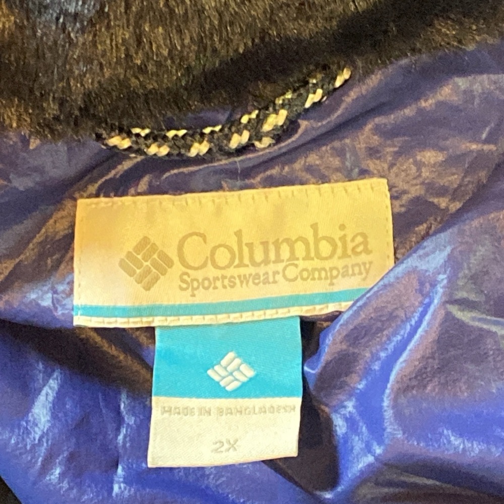 NWT Women's Columbia Peak to Park II Mid Jacket size 2X Blue Detachable Hood - Picture 14 of 15
